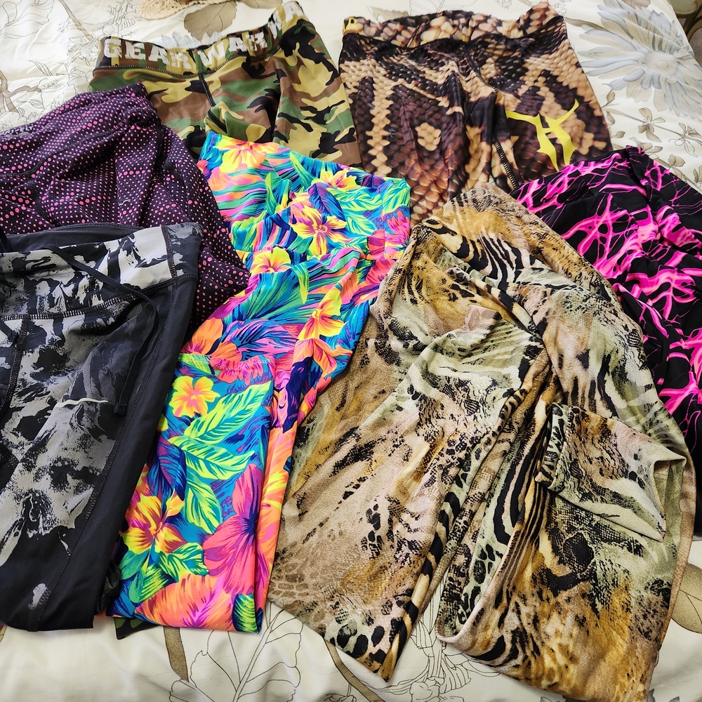 Vibrant Patterned Leggings Set